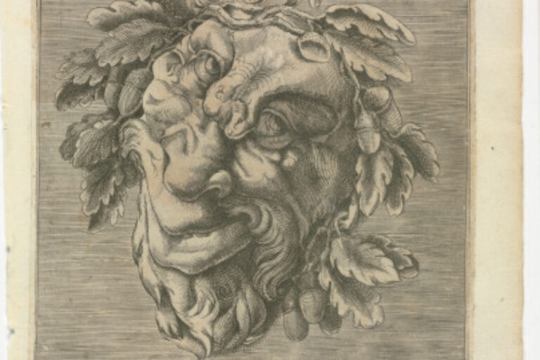 PLATE FROM THE SERIES "BOOK OF VARIOUS MASKS FOR PAINTERS, SCULPTORS, AND INGENIOUS MEN"