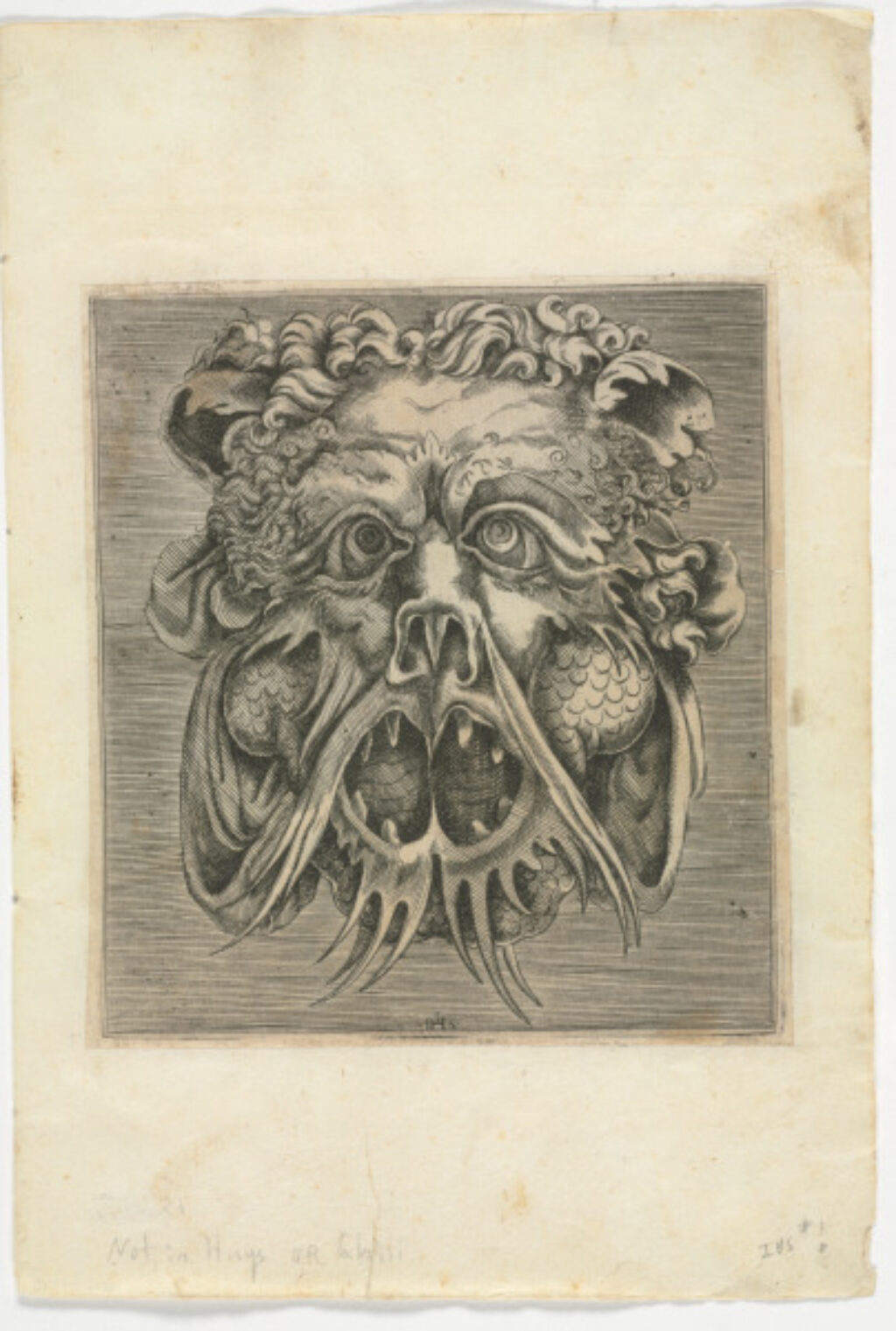 Plate from the series “Libro di variate mascare quale servono a pittori, scultori, et ahvomini ingeniosi”