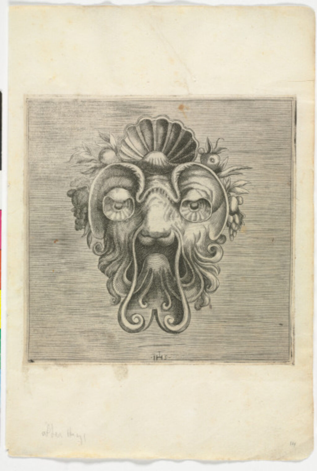 Plate from the series “Libro di variate mascare quale servono a pittori, scultori, et ahvomini ingeniosi”