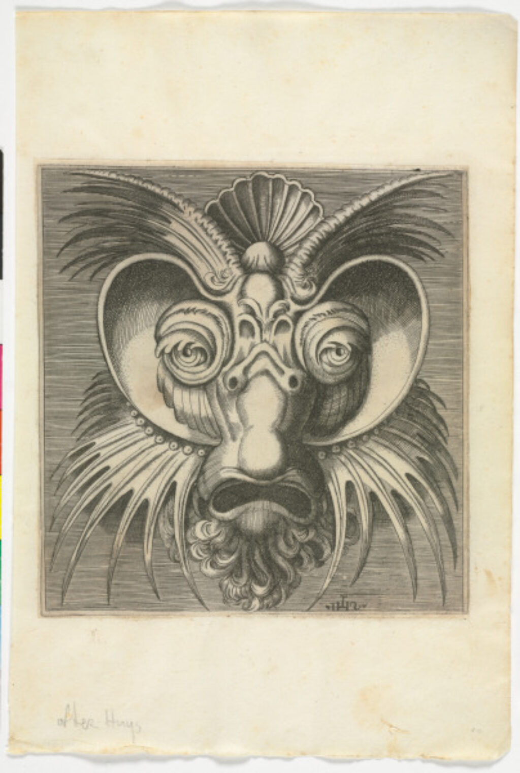 Plate from the series “Libro di variate mascare quale servono a pittori, scultori, et ahvomini ingeniosi”