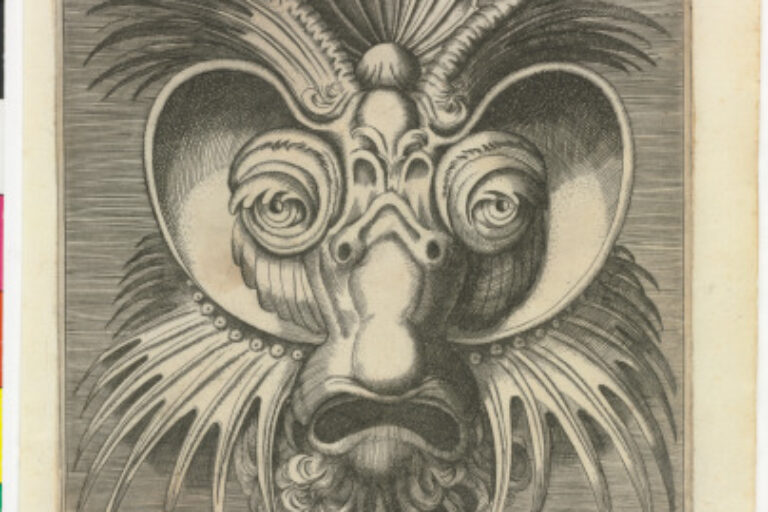 PLATE FROM THE SERIES "BOOK OF VARIOUS MASKS FOR PAINTERS, SCULPTORS, AND INGENIOUS MEN"