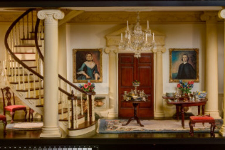 Entrance Hall in a Southern Plantation, 1780-1810