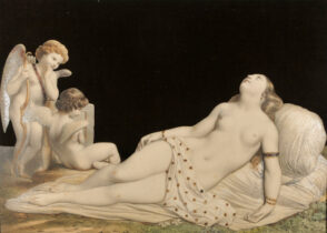 Reclining Odalisque with Two Cupids