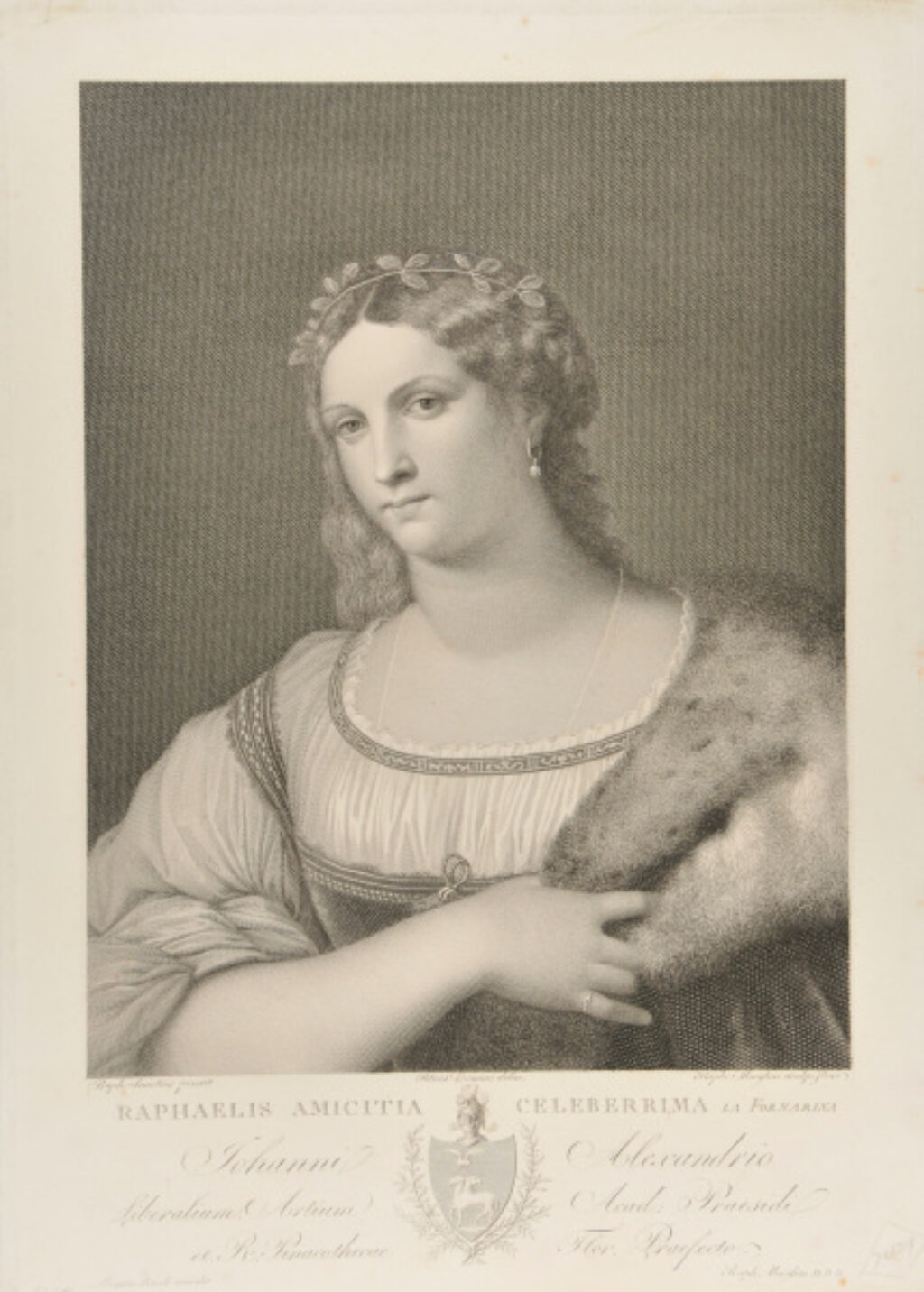 Raphaelis amicitia celeberrima La Fornarina