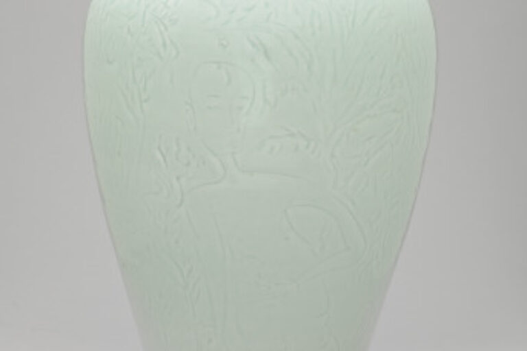 Vase with Carved Design of Boys in a Bamboo Grove