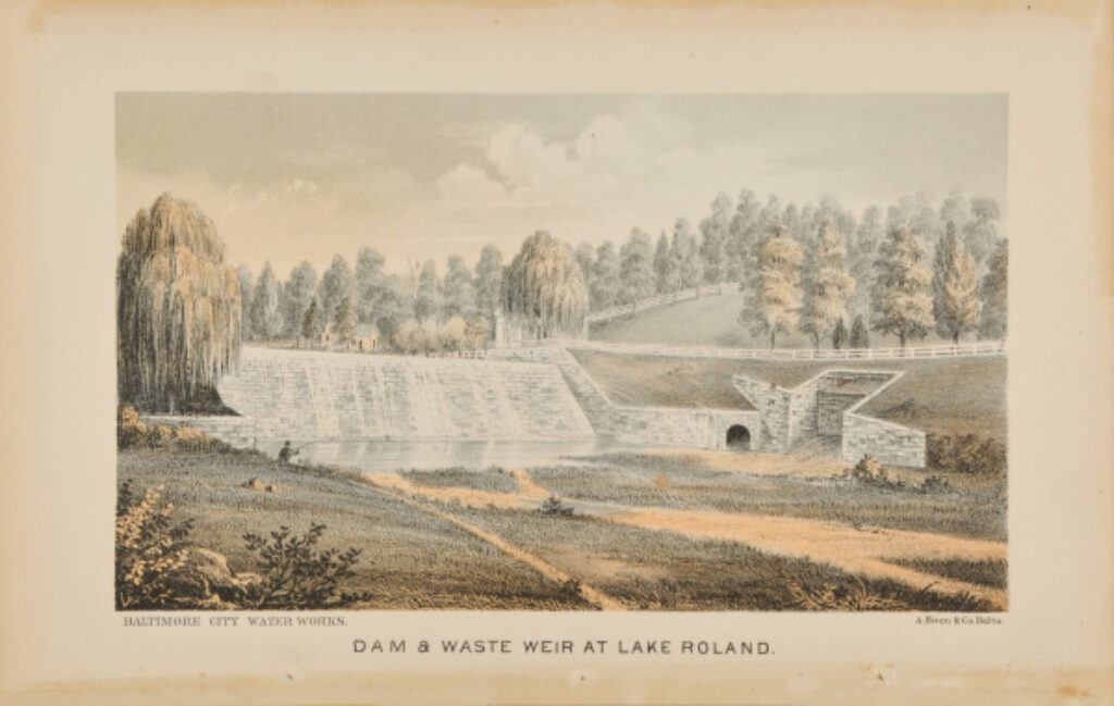 Dam & Waste Weir at Lake Roland