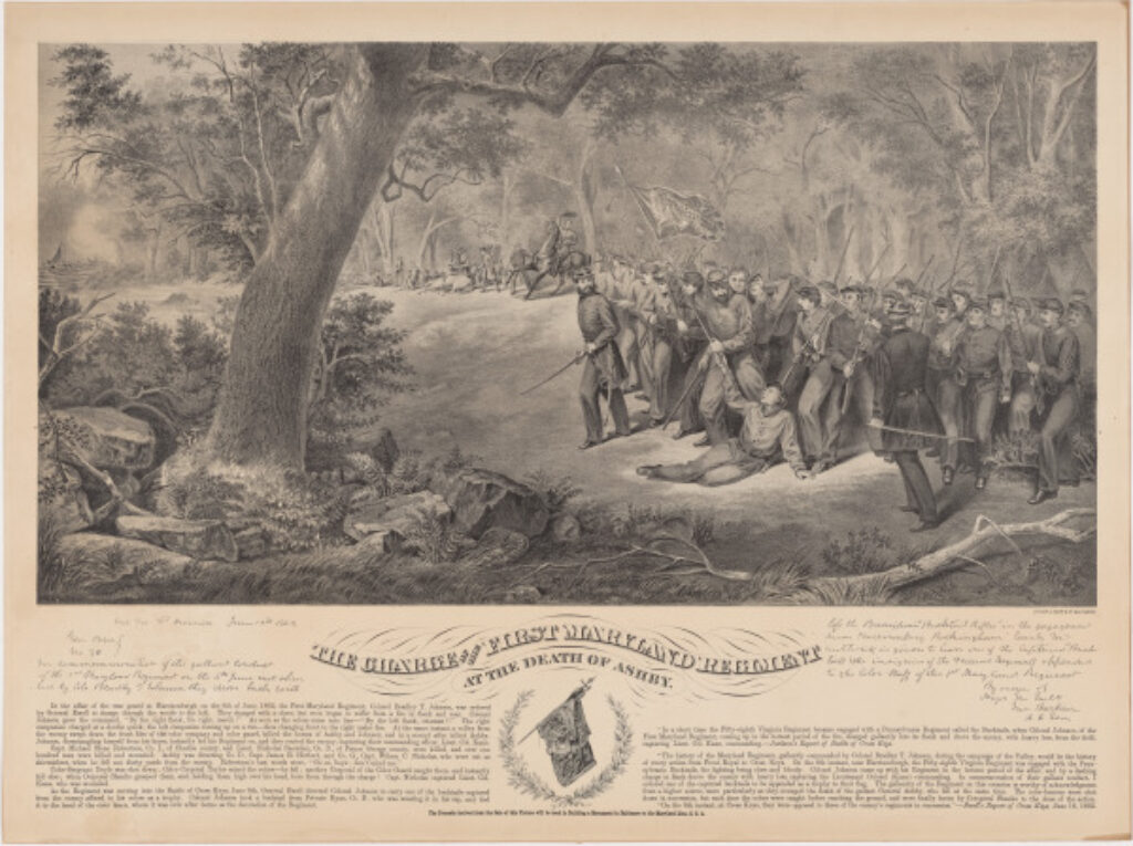 The Charge of the First Maryland Regiment at the Death of Ashby