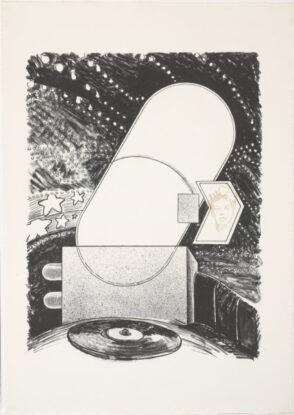 From the portfolio “The New Architectural Monuments of Baltimore City: Acrostical Structures by Jonathan Williams; Visionary Prints by John Sparks”