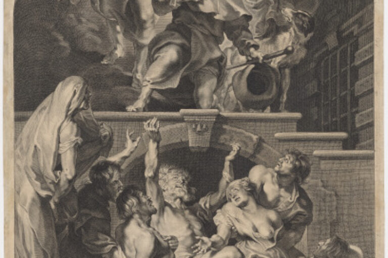 JESUS CHRIST APPEARING TO ST. ROCHUS AMIDST PLAGUE PATIENTS