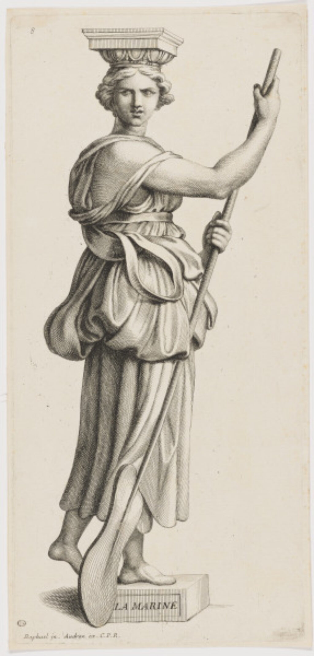 Plate 8 from the series “Diverses figures hiéroglyphiques peintes par Raphael d’Urbin dans une des salles du Vatican à Rome”