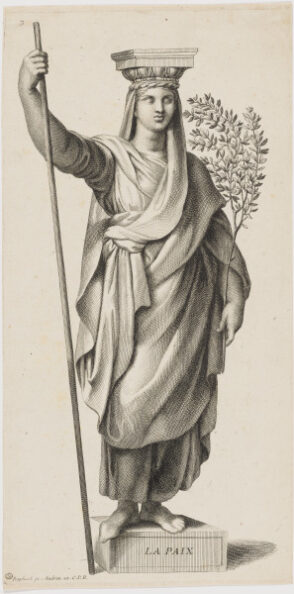 Plate 3 from the series “Diverses figures hiéroglyphiques peintes par Raphael d’Urbin dans une des salles du Vatican à Rome”