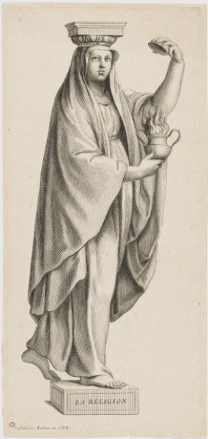 Plate 2 from the series “Diverses figures hiéroglyphiques peintes par Raphael d’Urbin dans une des salles du Vatican à Rome”