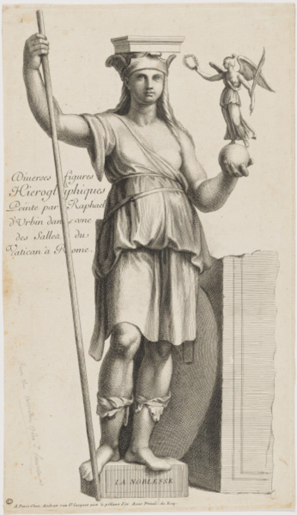 Plate 1/Title Plate from the series “Diverses figures hiéroglyphiques peintes par Raphael d’Urbin dans une des salles du Vatican à Rome”