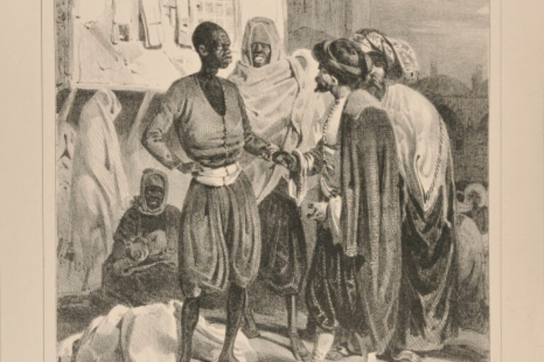 MARCHÉ D'ESCLAVES À AK-HISSAR. (ASIE MINEURE.)
