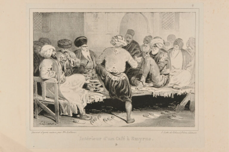 INTÉRIEUR D'UN CAFÉ À SMYRNE