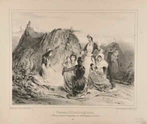 Femmes Missolonghiotes, à Patras, pendant l’occupation de Missolonghi par les turcs