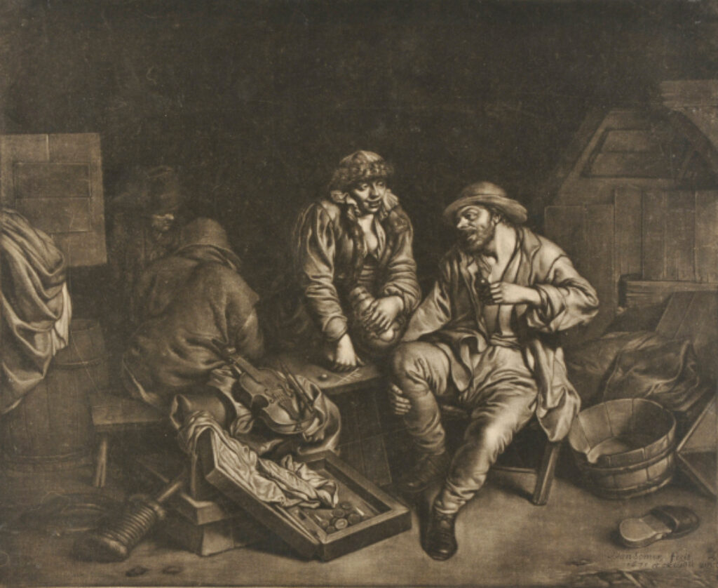 Peasants with Violin and Backgammon