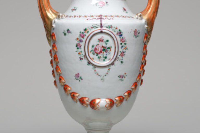 Pistol-Handled Covered Urn