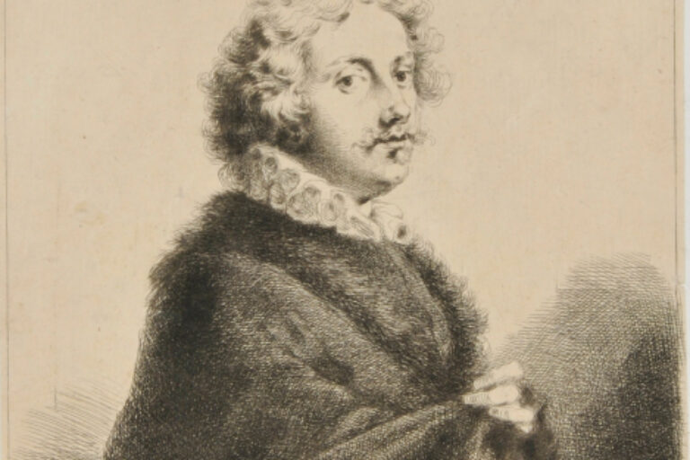 HALF LENGTH OF MAN, TO RIGHT, WEARING RUFF AND FUR TRIMMED CLOAK