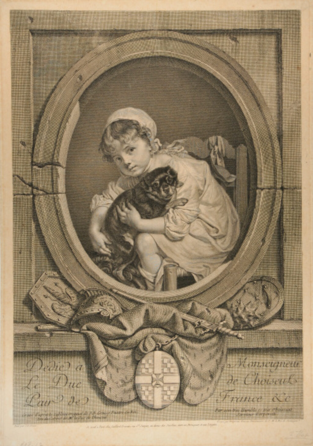 La petite fille au chien