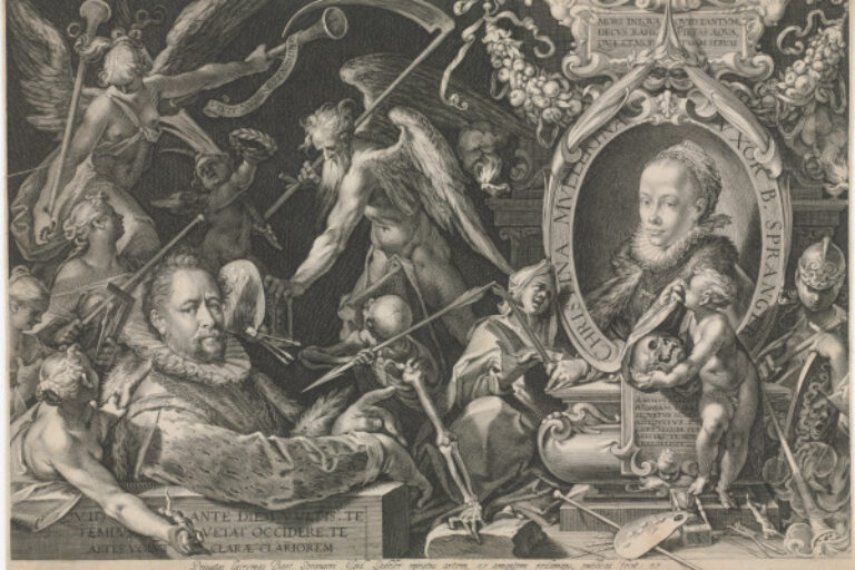 BARTHOLOMEUS SPRANGER AND HIS LATE WIFE CHRISTINA MULLER