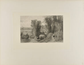 Country Scene, with Load of Hay Returning Home