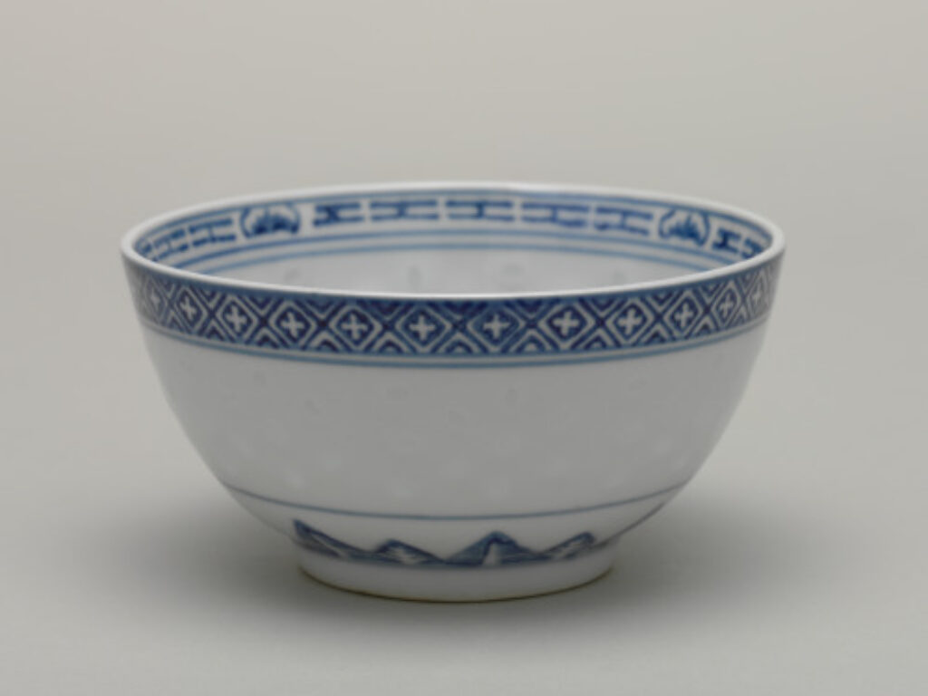 Bowl Stenciled-Decorated with Dragon and Pearl - Image 6