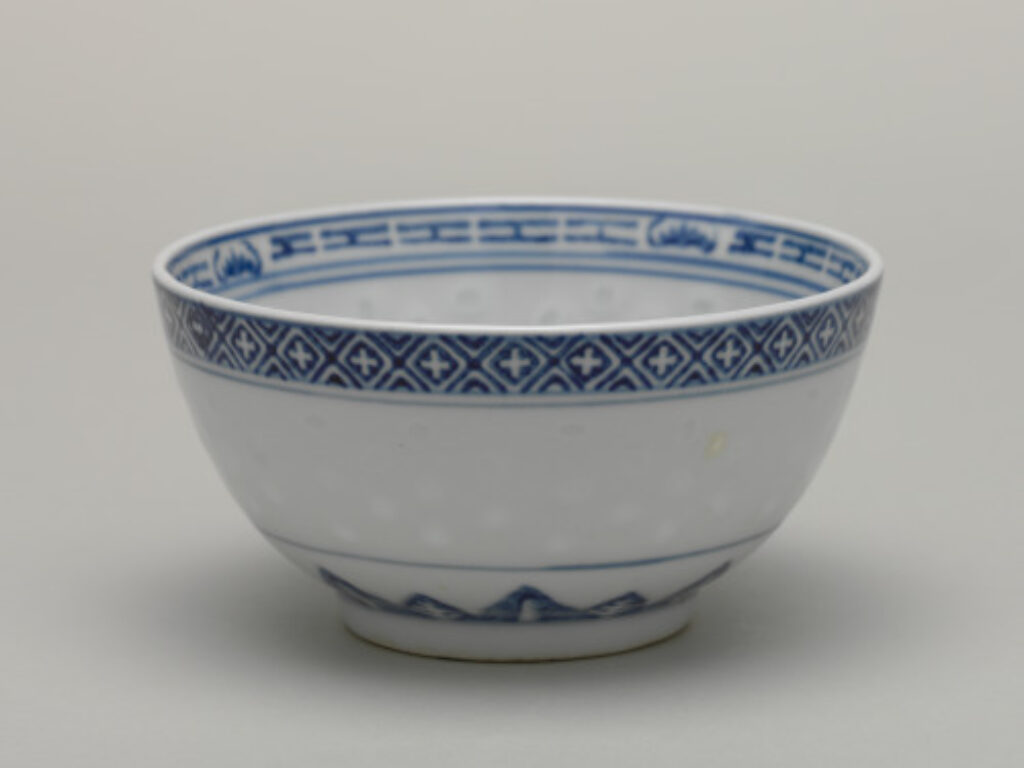 Bowl Stenciled-Decorated with Dragon and Pearl - Image 5