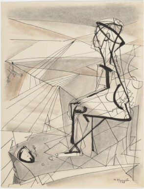 Seated Geometric Man
