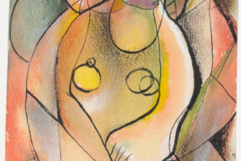 EMBRACE (RECTO); ABSTRACT COMPOSITION STUDY (VERSO)