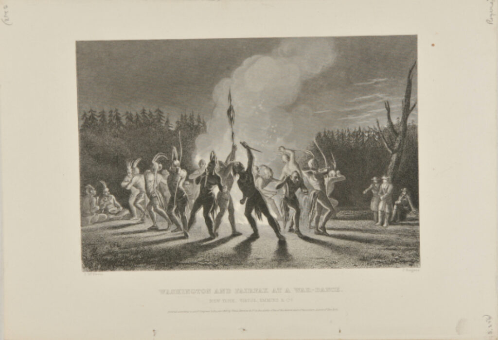 Washington and Fairfax at a War Dance