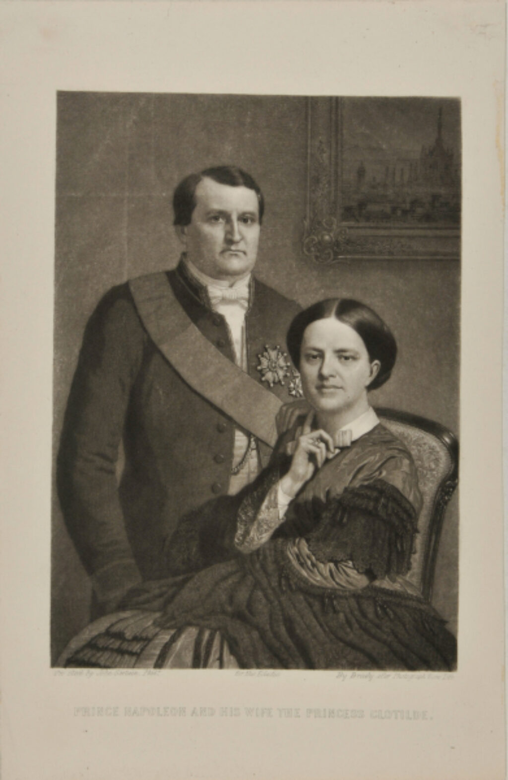 Prince Napoleon and His Wife the Princess Clotilde