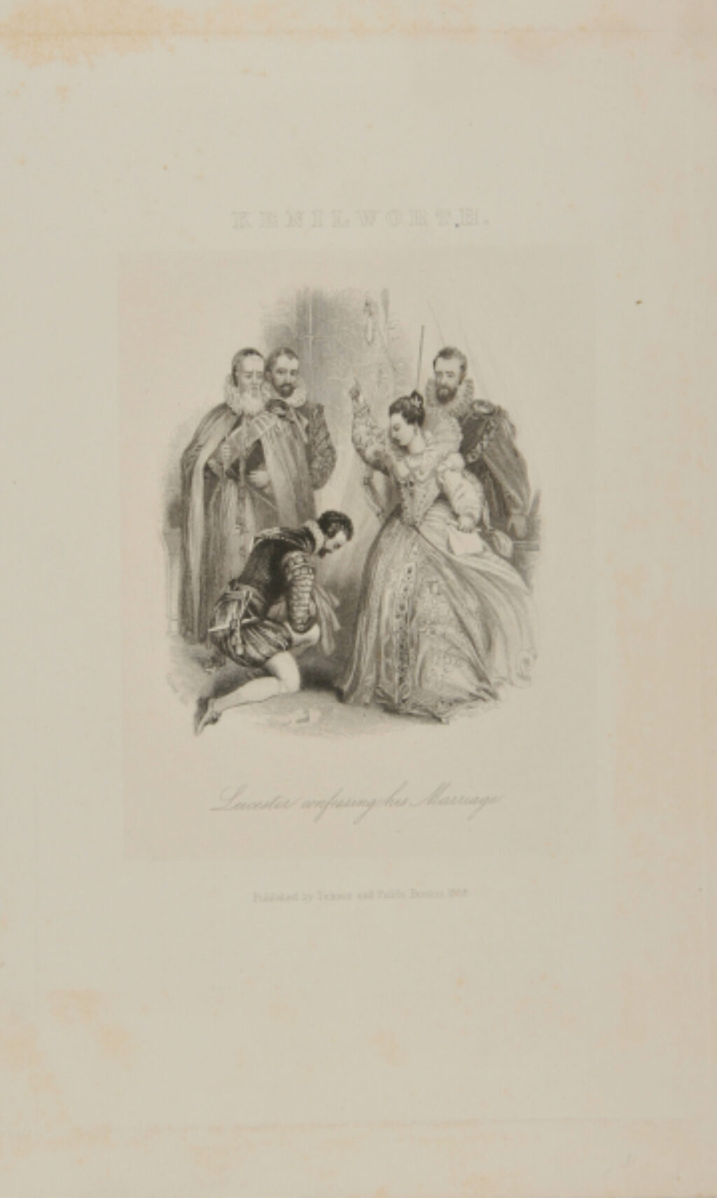 Leicester Confessing His Marriage