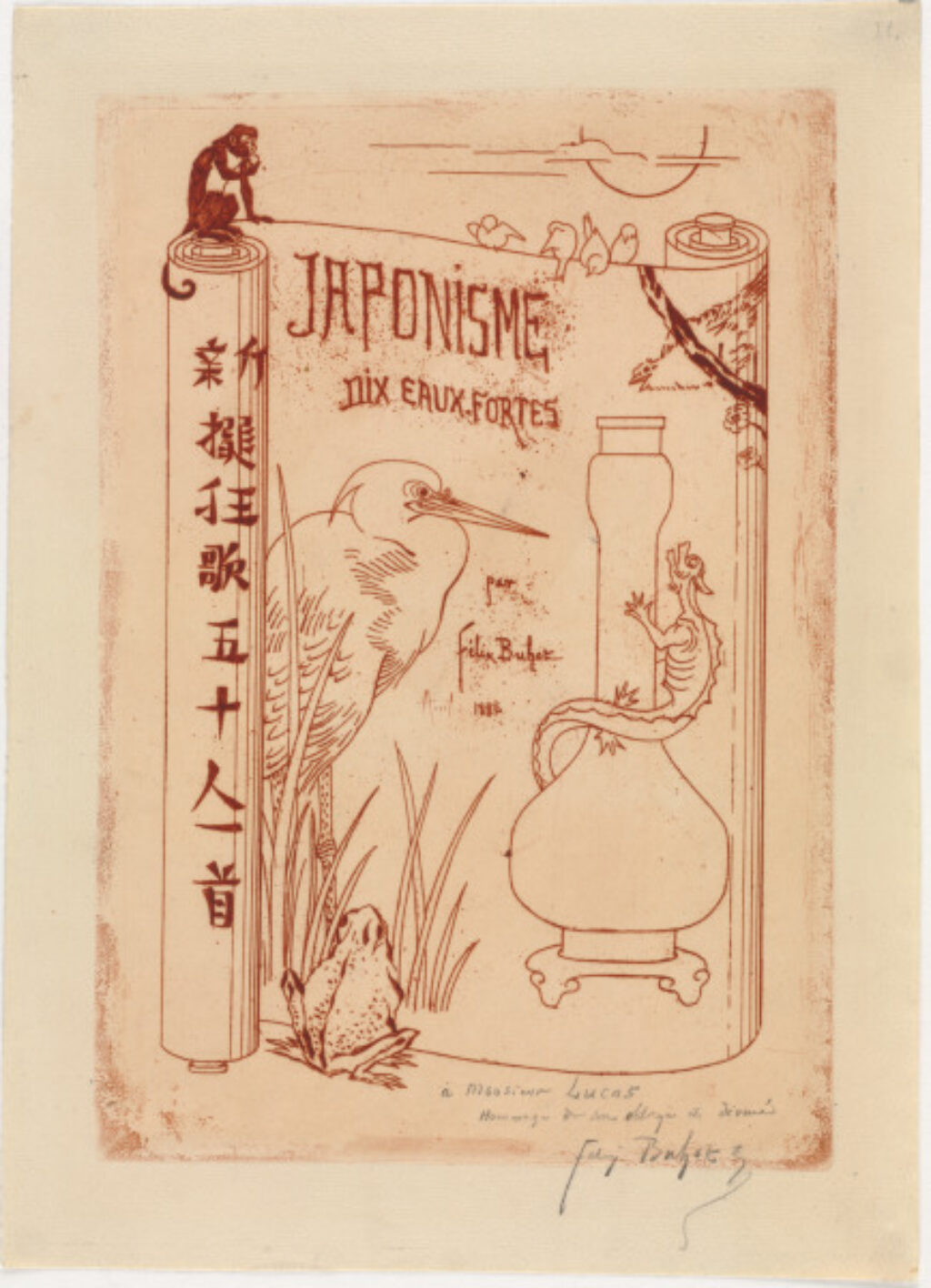 Title plate from the series “Japonisme: dix eaux-fortes”