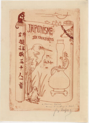 Title plate from the series “Japonisme: dix eaux-fortes”