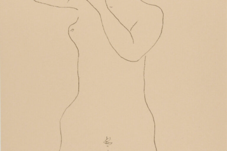 NUDE WOMAN COMBING HER HAIR