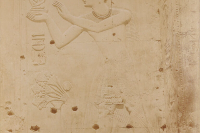 ABYDOS, TEMPLE OF SETI I, 19TH DYNASTY (DEPICTION OF SETI I)