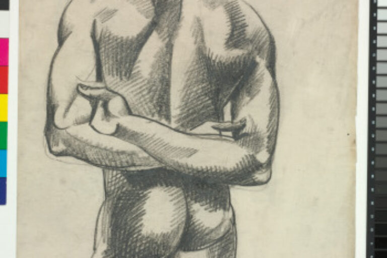 STANDING MALE NUDE (RECTO); HOPI SNAKE DANCE (VERSO)
