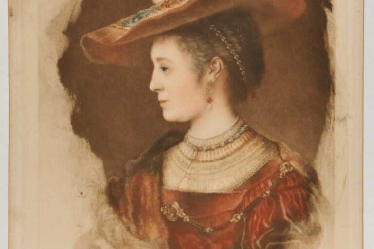 PORTRAIT OF A LADY IN A FEATHERED HAT