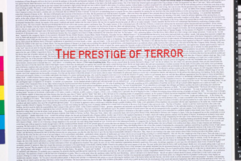 THE PRESTIGE OF TERROR