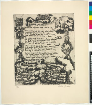 From the portfolio “21 Etchings and Poems”