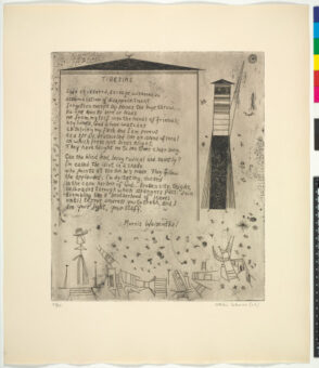 From the portfolio “21 Etchings and Poems”