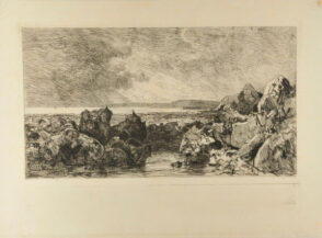 Les Roches Noires près Trouville (marée basse)