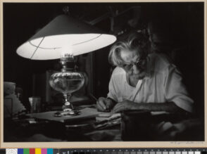 Schweitzer at his Desk