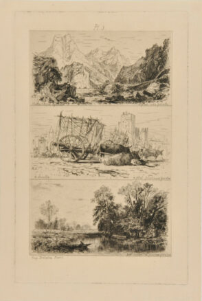 Vallée des Alpes; à Seville; River Scene