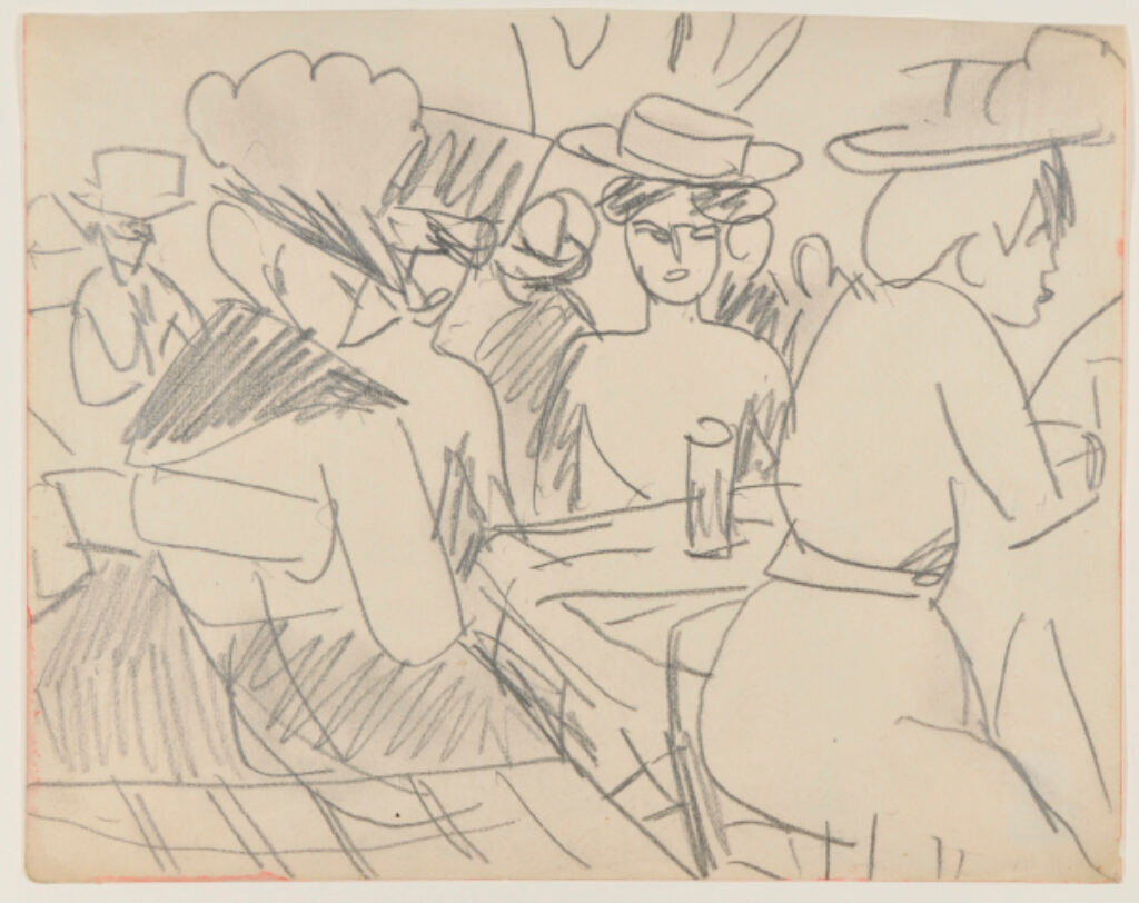 Women at an Outdoor Café - Image 2