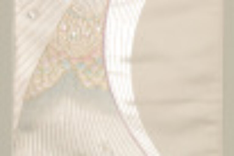 Fukuro Obi with Stylized Peacock Tail