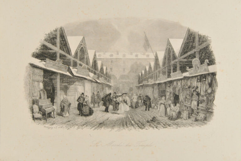 THE MARKET ON THE SQUARE DU TEMPLE, PARIS