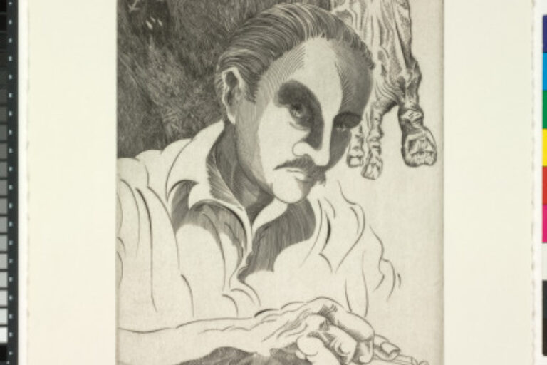 GABOR PETERDI ENGRAVES A STILL LIFE