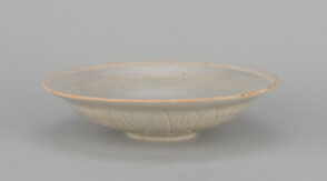 Qingbai Dish with Raised Flower Design
